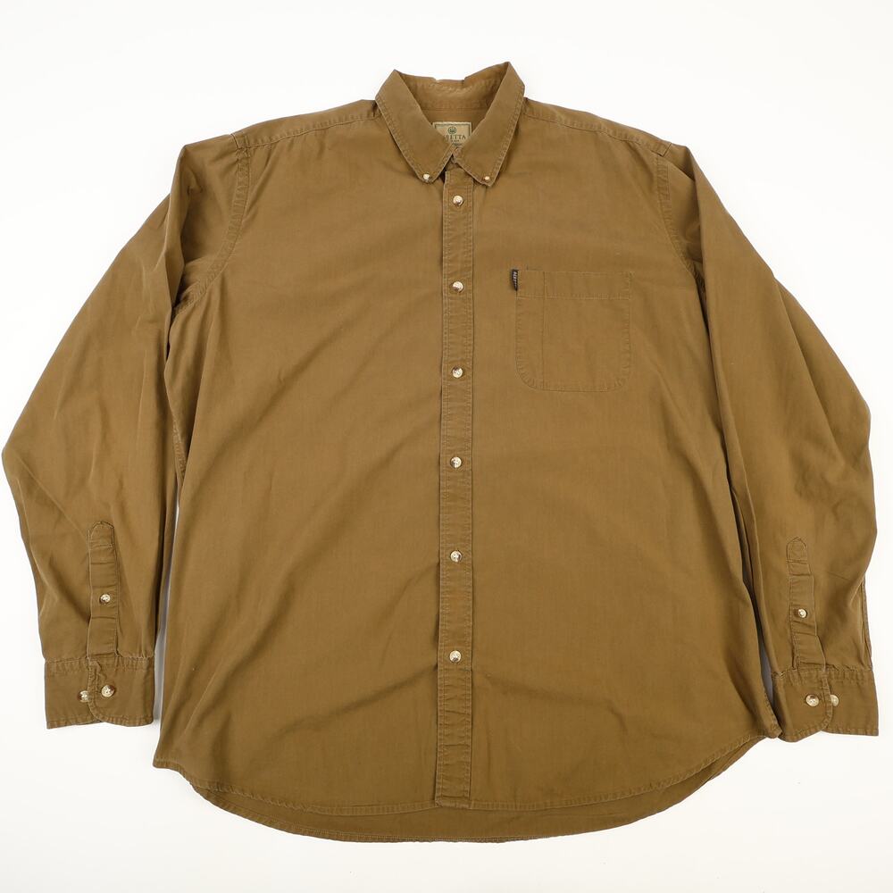 Beretta Mens 3XL Hunters Button Down Long Sleeve Shirt Range Hunting Outdoor
